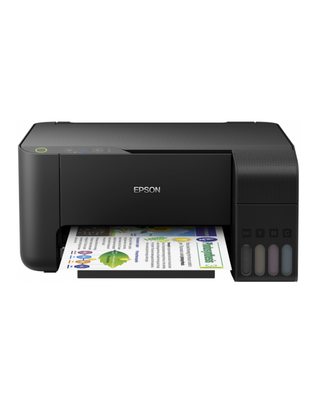 Spausdintuvas Epson All-in-One EcoTank L3110 Spalvotas, Žema spausdinimo kaina, Pilnos kasetės komplekte  