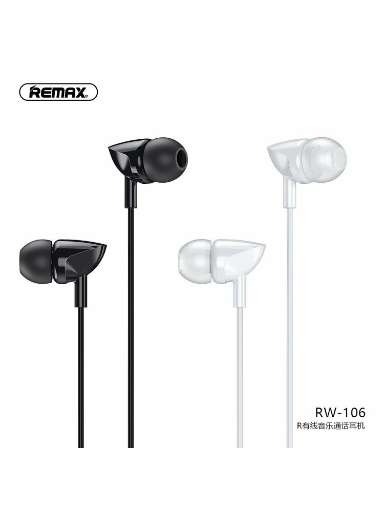 REMAX ausinės / ausinės RW-106 baltos