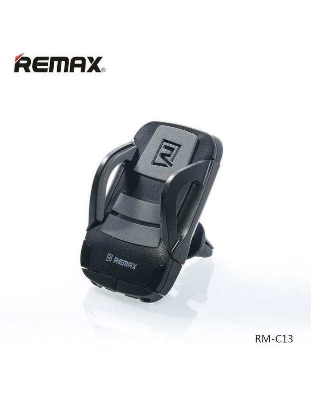 Automobilinis Universalus telefono laikiklis Remax RM-C13 Juodas, tvirtinamas ant ventiliacijos grotelių
