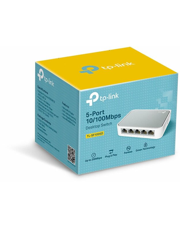 Komutatorius TP-LINK TL-SF1005D, 5x100Mb/s