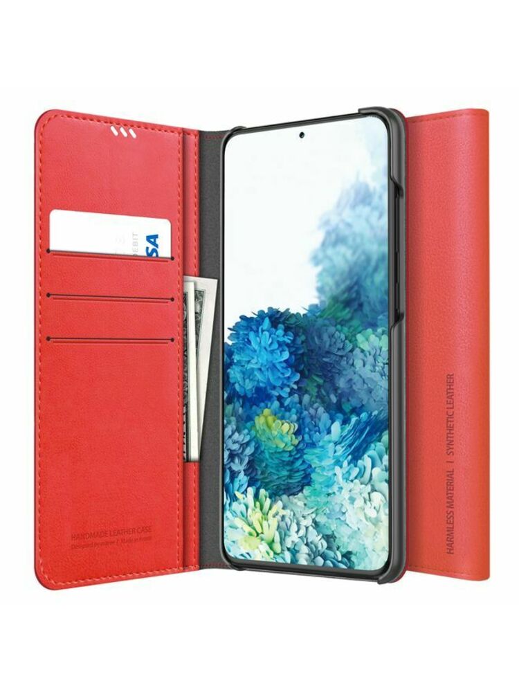 Dėklas Araree Mustang Diary Samsung G988 S20 Ultra raudonas