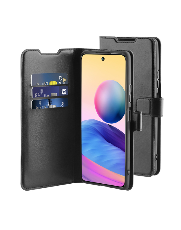 „BeHello Xiaomi Redmi Note 10 Gel Wallet Case“ – juodas