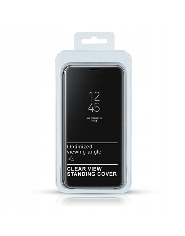 Samsung G988 Galaxy S20 Ultra (6.9) juodas šoninio veidrodžio dėklas