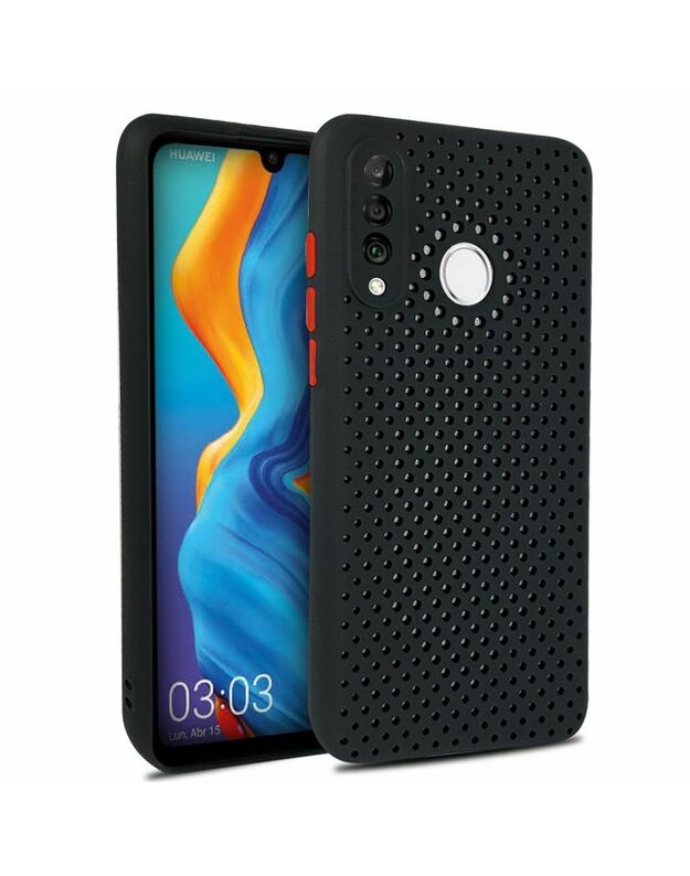 Huawei P30 Lite Lemontti Bubble Black dėklas