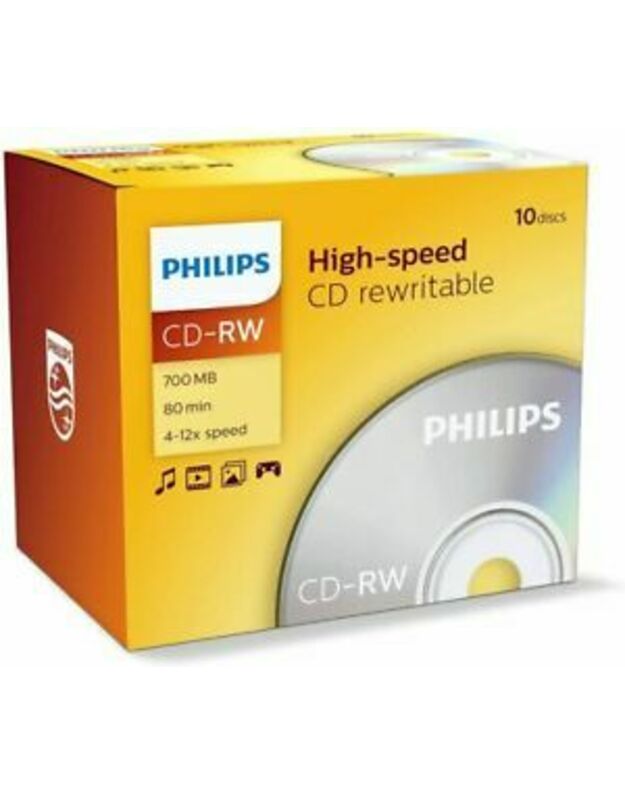 Philips CW7D2NJ10/00 neįrašytas CD diskas CD-RW 700 MB
