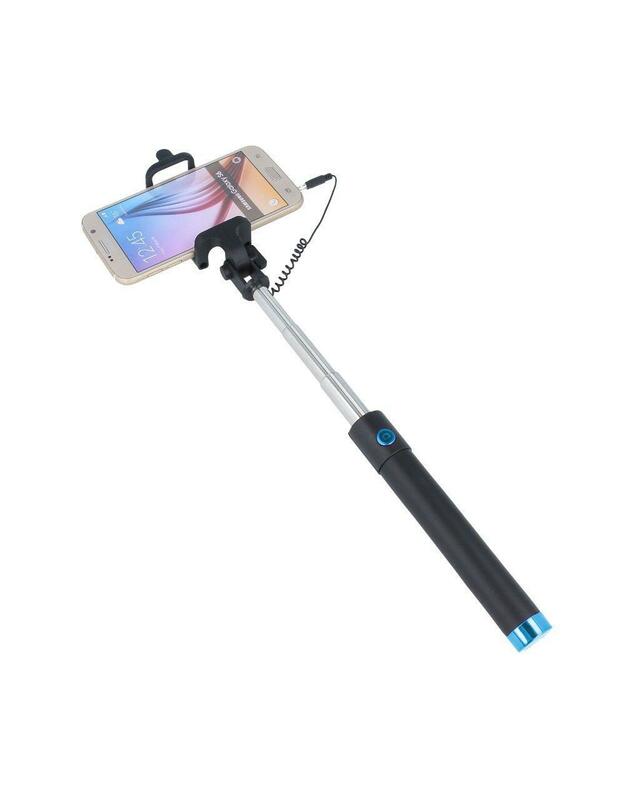 Forever JMP-100 Mini Selfie Stick with Remote Button and 3.5 mm Cable Mėlyna