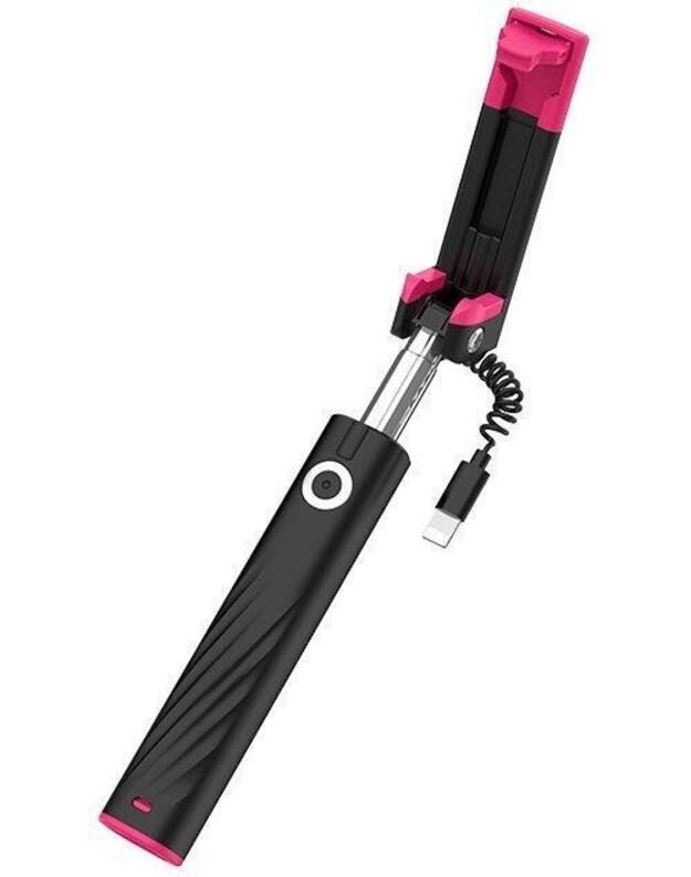 Hoco K8 Starry Mini Lightning Selfie Stick til for Apple iPhone (all models) Juodas  