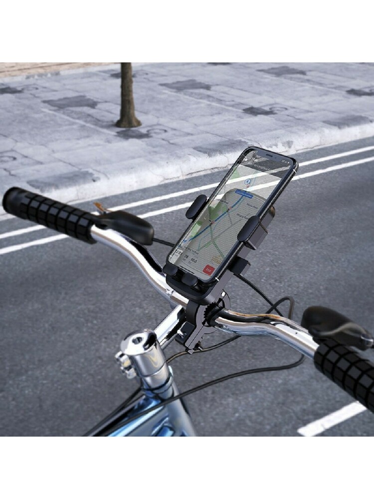 Borofone BH34 Dove universalus laikiklis, tinka dviračiams / motociklams / vežimėliams / pirkinių vežimėliams, 4,5–7 colių mobiliesiems telefonams, juodas | BH34