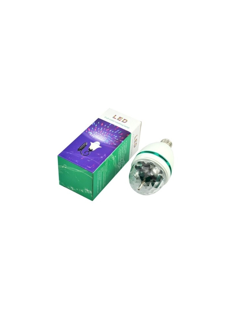 LED 360 Besisukanti Lempa 6W RGB - Modelis G155 