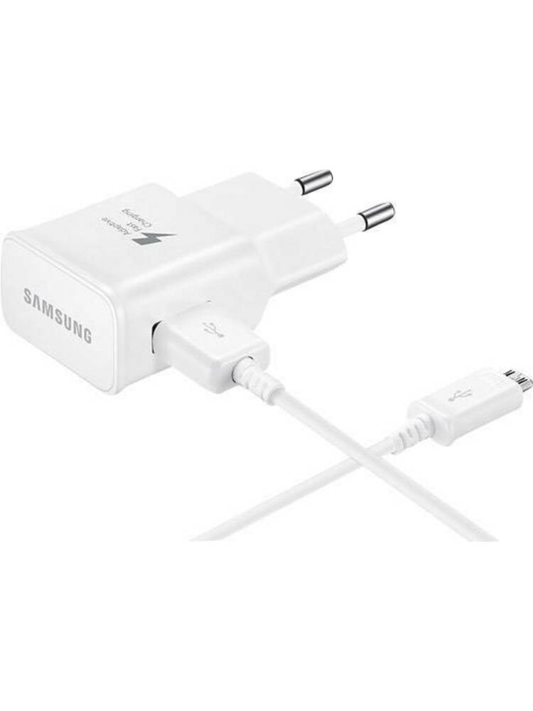 Samsung originalus micro USB greito įkrovimo kroviklis EP-TA20EWEUGWW su micro USB laidu baltas