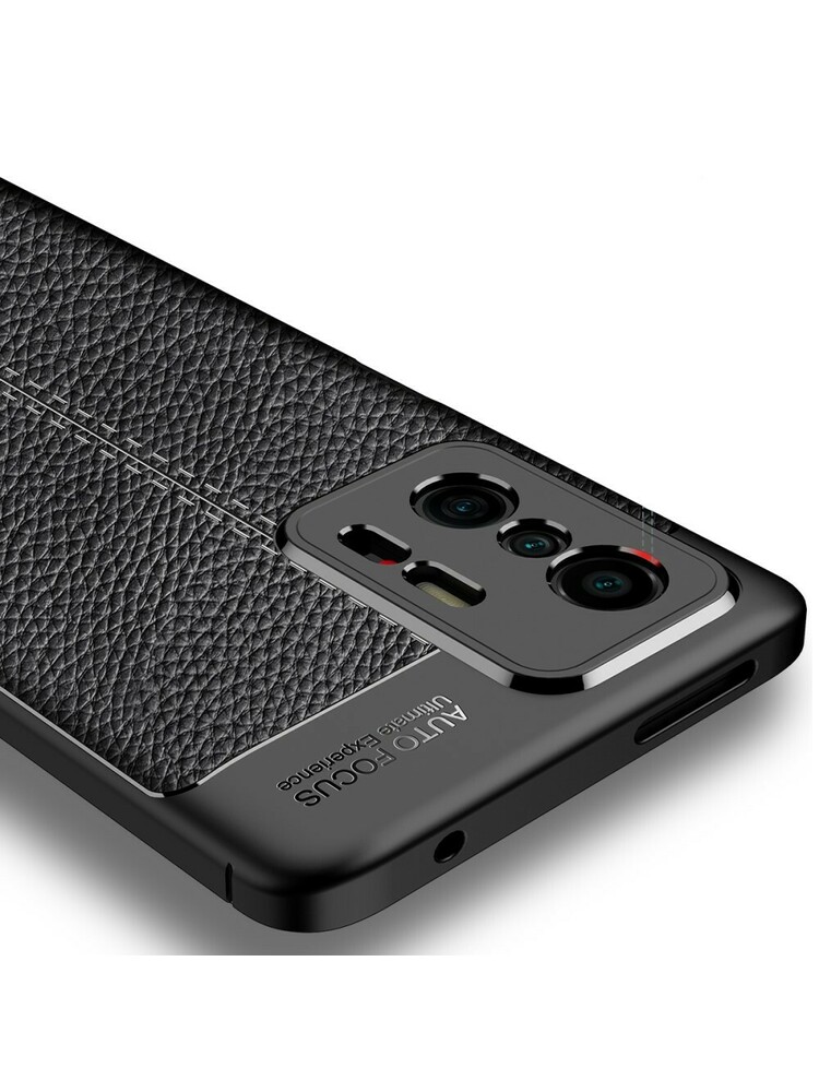 Futbolo grūdų TPU dėklas Xiaomi 11T / 11T Pro – juodas