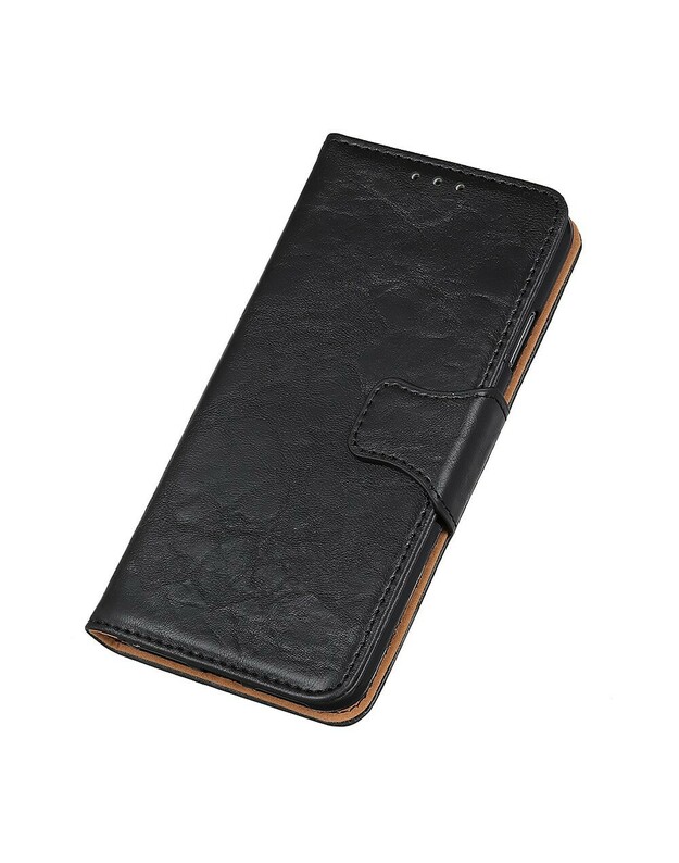 Piniginės odinis dėklas, skirtas Samsung Galaxy M52 5G, juodas