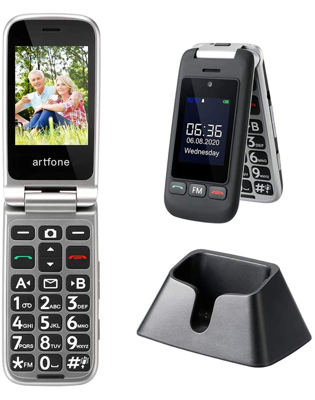Senjorų telefonas Artfone C10  juodas (LT, LV, EE, RU )