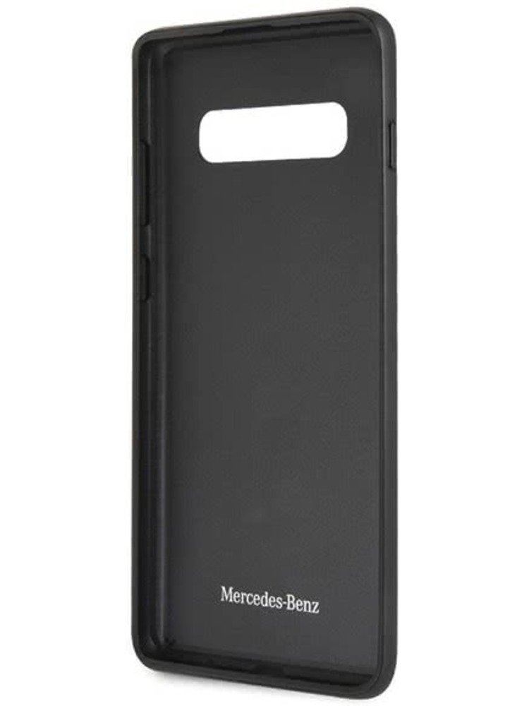 Dėklas „Mercedes“ – „Samsung S10+ G975 Hard Case Dynamic Line Carbon Fiber“ – juodas (MEHCS10PSRCFBK)