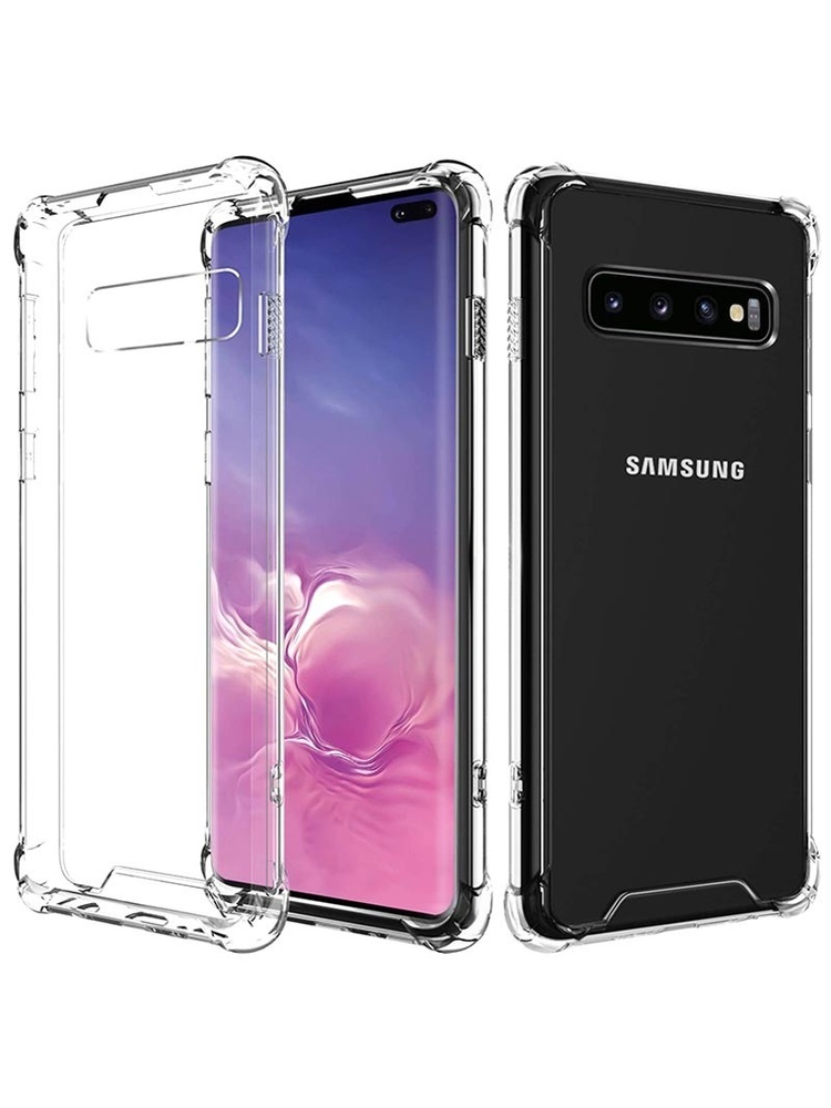 Silikoninis TPU dėklas su sustiprintais kampais - Samsung S10+