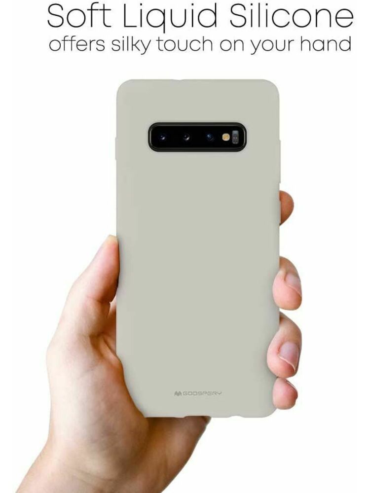 Akmens spalvos dėklas Samsung Galaxy G975 S10 Plus "Mercury Silicone"