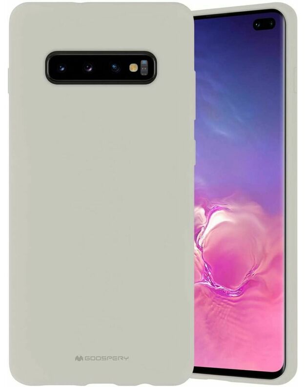 Akmens spalvos dėklas Samsung Galaxy G975 S10 Plus "Mercury Silicone"