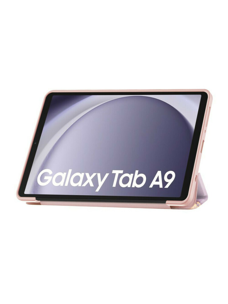 Tech-Protect SmartCase dėklas, skirtas Samsung Galaxy Tab A9 8.7 X110 / X115 - rožinis marmuras