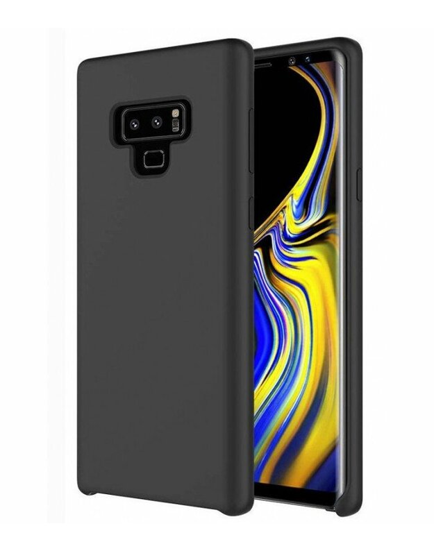 „Samsung Galaxy Note 9“ juodas silikono dėklas