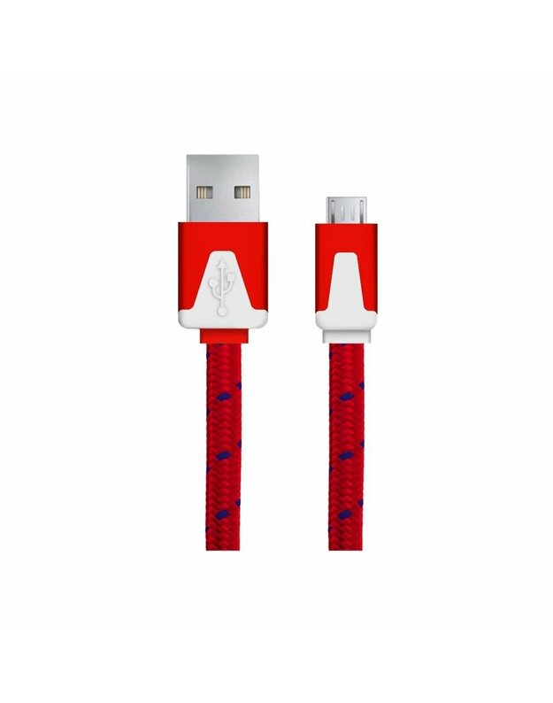 ESPERANZA EB176R plokščio kabelio / pintas laidas MICRO USB 2.0 A-B M/M 1.0 M