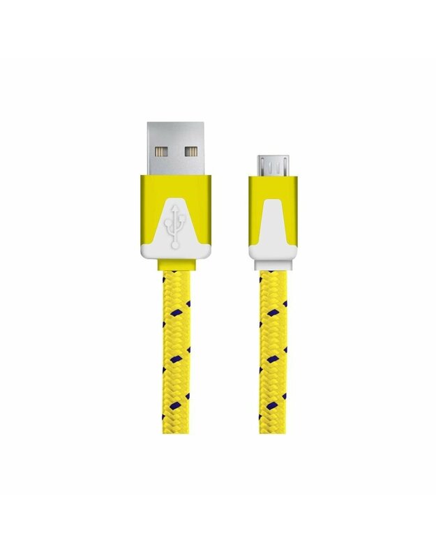 ESPERANZA EB176Y plokščio kabelio / pintas laidas MICRO USB 2.0 A-B M/M 1.0 M