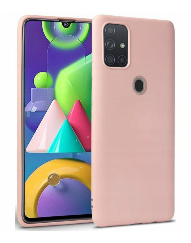 Rožinis dėklas Samsung Galaxy M21 telefonui "Tech-protect Icon"