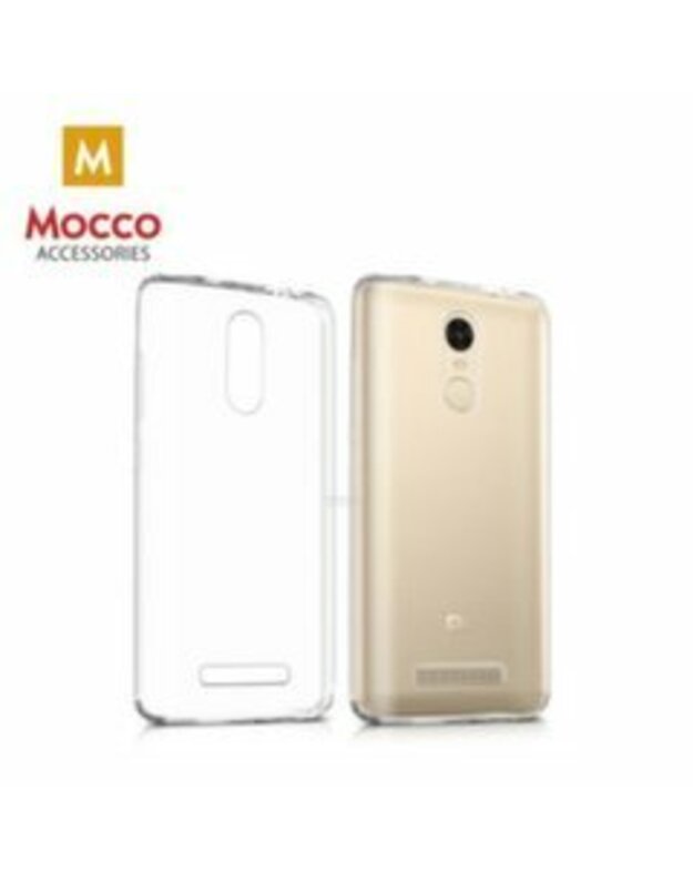 Apsauginė nugarėlė Mocco Ultra Back Case 0.3 mm, skirta Xiaomi Redmi 5 telefonui, skaidri