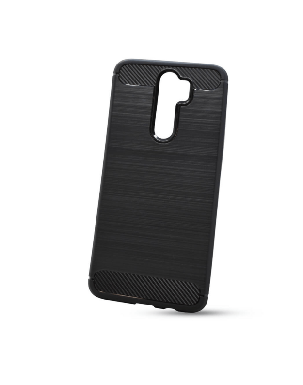 Dėklas telefonui Carbon Case Flexible Cover TPU Case for Xiaomi Redmi Note 8 black