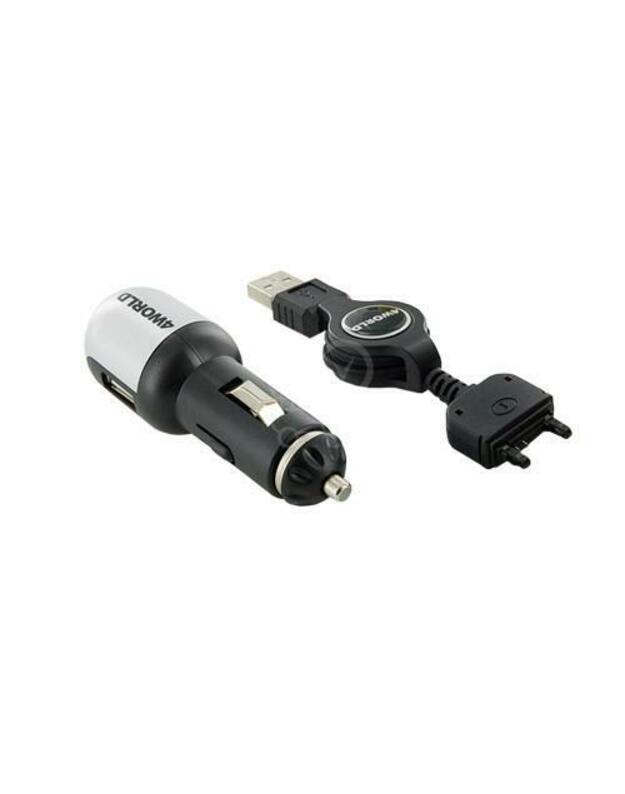 4World charging kit for GSM 2in1 Sony Ericsson, USB and car 12-24V
