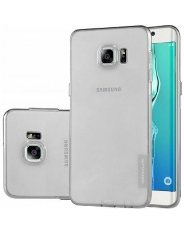 „Nillkin Nature“ TPU dėklas „Samsung Galaxy S6 edge Plus“ - lankstus dangtelis - pilkas