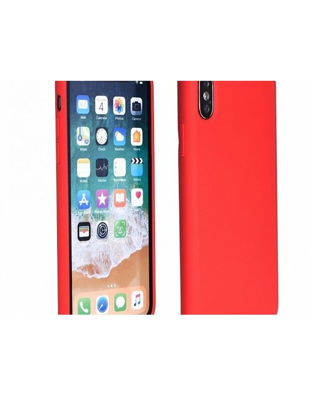  Dėklas Silicone Cover Samsung J415 J4 Plus 2018 raudonas