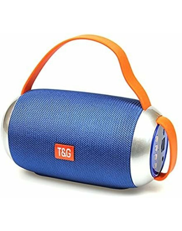 TG112 nešiojamas „Bluetooth“ garsiakalbis su mikrofono ir FM radiėjo funkcijomis Palaiko laisvų rankų įrangą, TF kortelę ir U disko grojimą - mėlyna