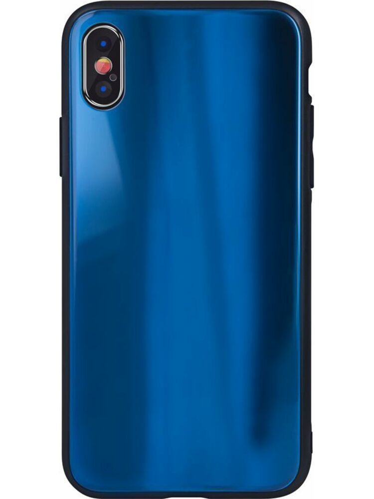 „Aurora Glass“ dėklas, skirtas „Samsung S20“ tamsiai mėlynas