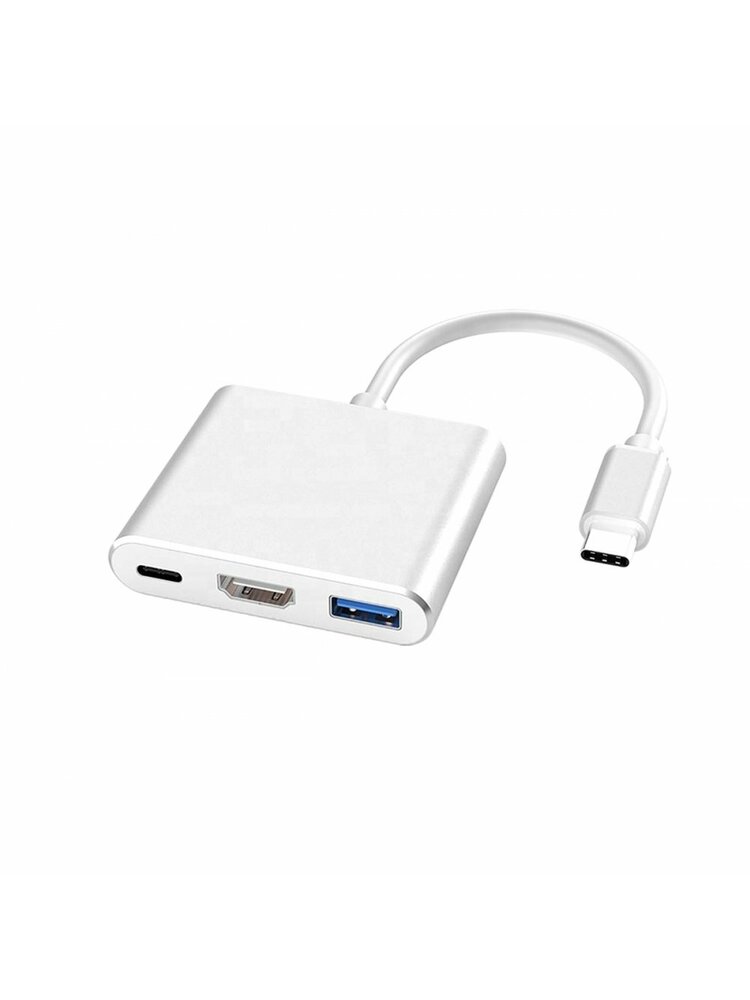 Adapteris 3in1 HUB USB-C HDMI MACBOOK