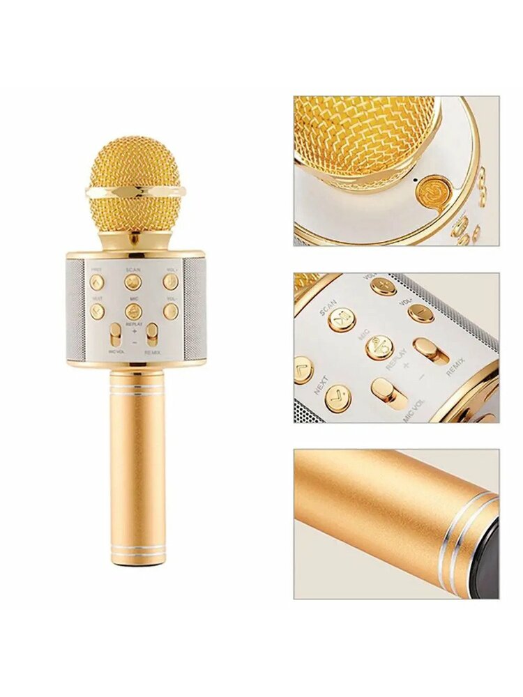  „Forever BMS-300“ karaoke mikrofonas su „Bluetooth“ garsiakalbiu