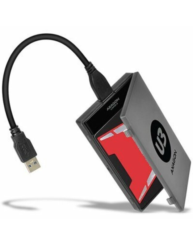 Išorinis adapteris „AXAGON ADSA-1S6 USB3.0 - SATA 6G UASP HDD Byla