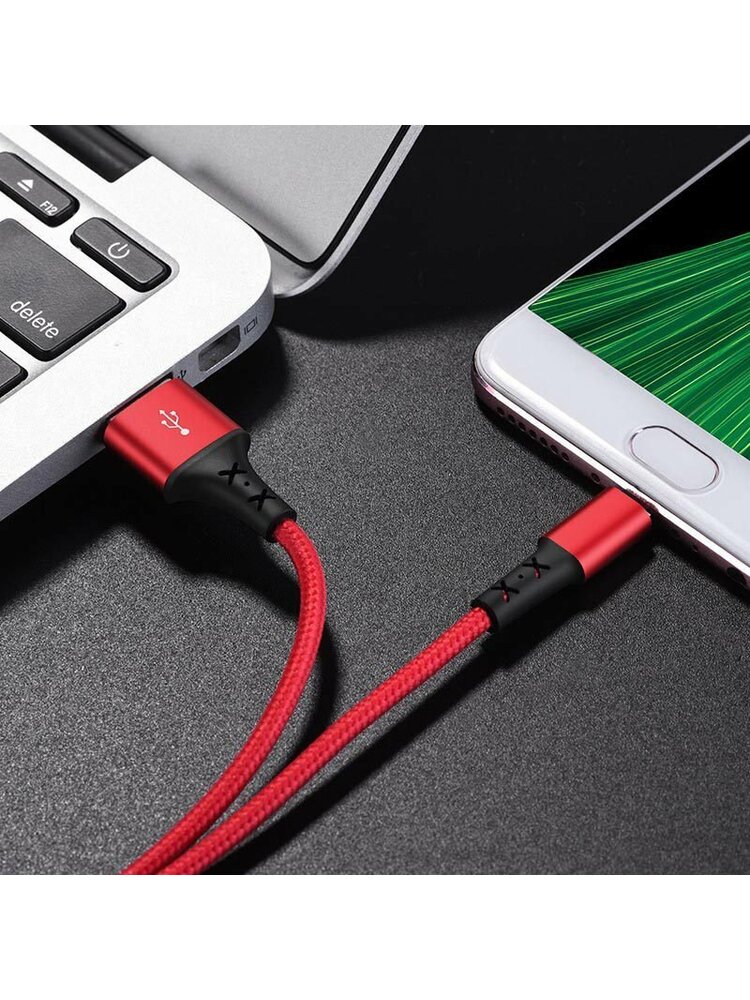 USB kabelis BOROFONE BX20 Enjoy type-C raudonas 1m	