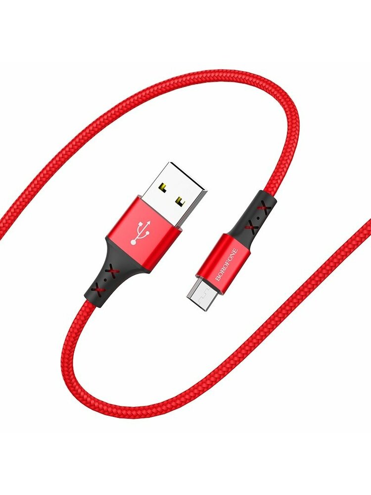 USB kabelis BOROFONE BX20 Enjoy type-C raudonas 1m	
