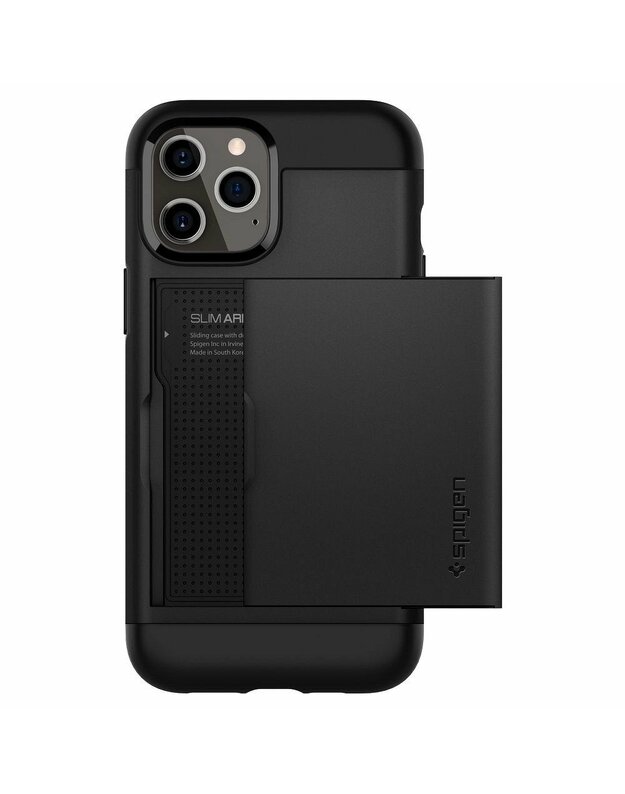 „SPIGEN Slim Armor CS“ skirtas „iPhone 12 PRO MAX“ juodas