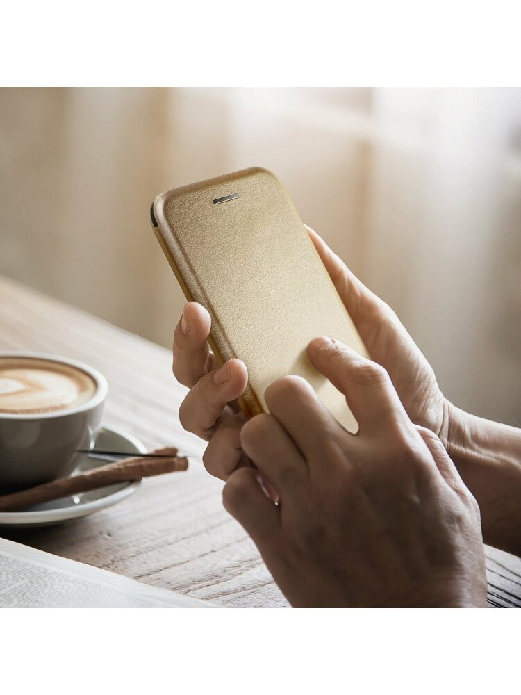 „Book Forcell Elegance“ dėklas, skirtas „Samsung A51“ auksinė