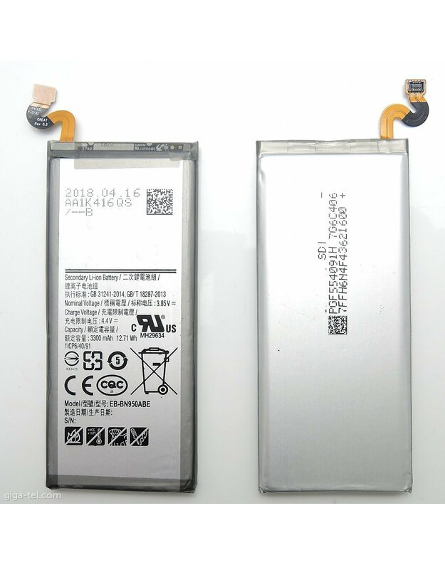 Akumuliatorius Samsung Galaxy Note 8 (EB-BN950ABE, 3300mAh)