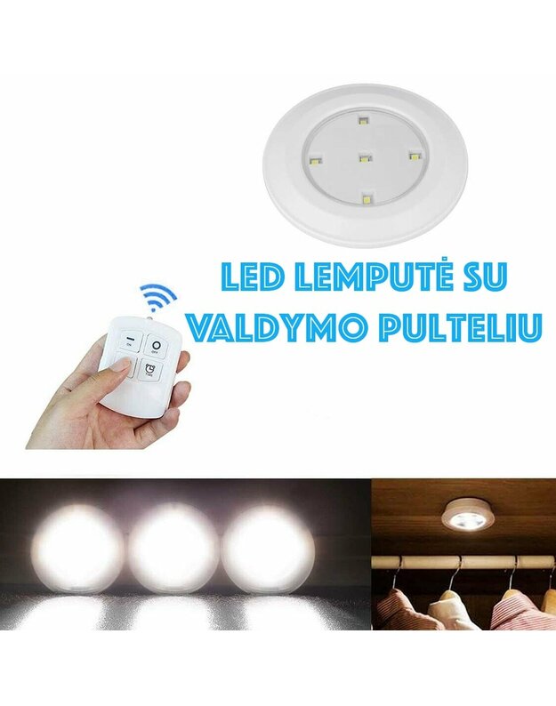 Led Lemputė Su Valdymo Pulteliu