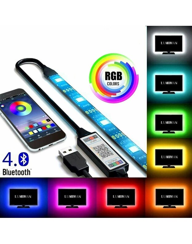 LED RGB Juosta Su Bluetooth