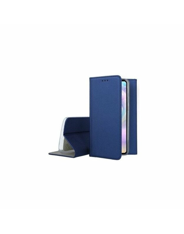 „Mocco“ išmaniojo magneto knygų dėklas, skirtas „Samsung Galaxy S21 Plus Blue“