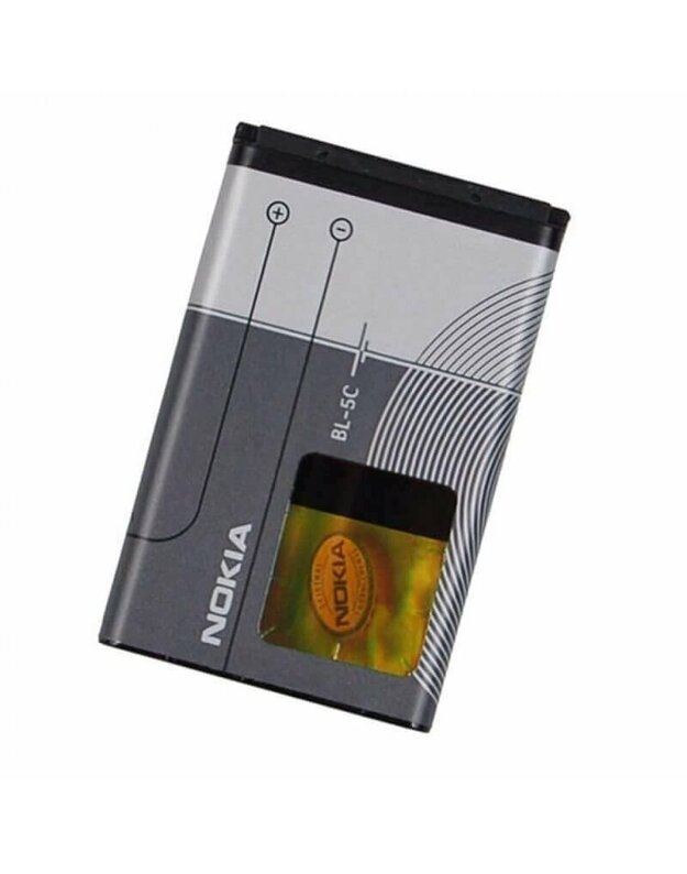 Akumuliatorius telefonui Originali baterija NOKIA BL-5C, skirta E50 N70 6300 Li-Ion 1020mAh