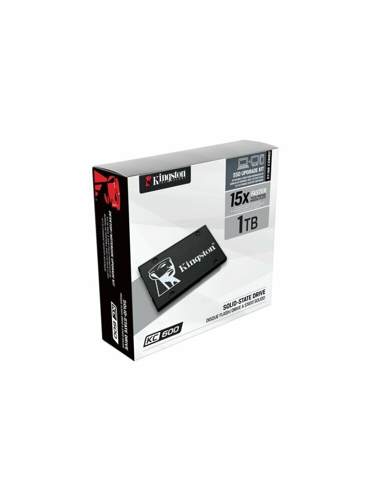 KINGSTON KC600 1024G SSD, 2,5 ”7 mm, SATA 6 Gb / s, skaitymas / rašymas: 550/520 MB / s, atsitiktinis skaitymas / rašymas IOPS 90K / 80K