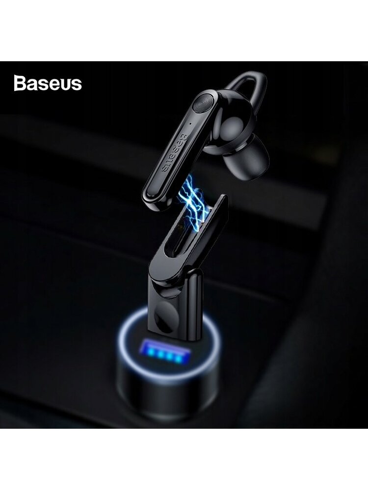 BASEUS NGCX-01 MINI MAGNETINĖS BLUETOOTH AUSINĖS - JUODOS