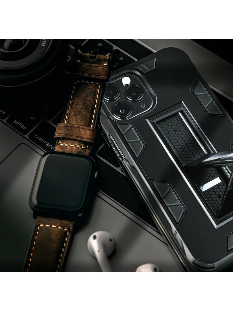 „Forcell DEFENDER“ dėklas, skirtas „iPhone 12 MINI“, juodas