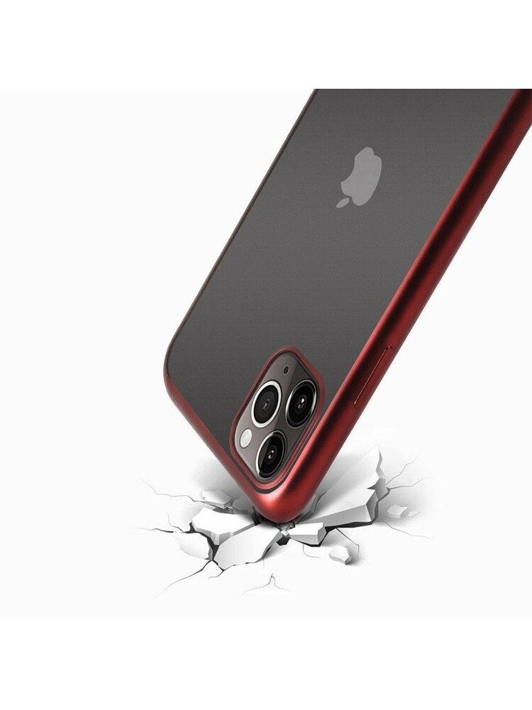 „Forcell“ NAUJAS „ELECTRO MATT“ dėklas, skirtas „iPhone 12 MINI“ raudonai