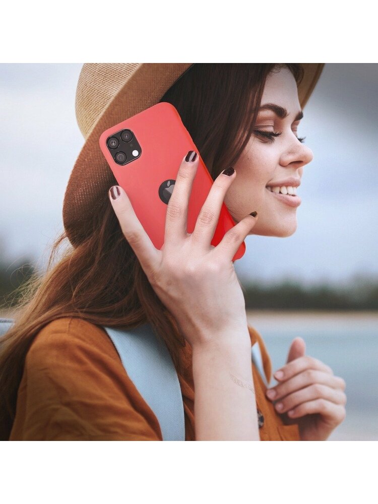 „Forcell“ silikoninis dėklas, skirtas „Samsung Galaxy M21“ raudonas